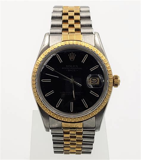 black and gold rolex oyster perpetual